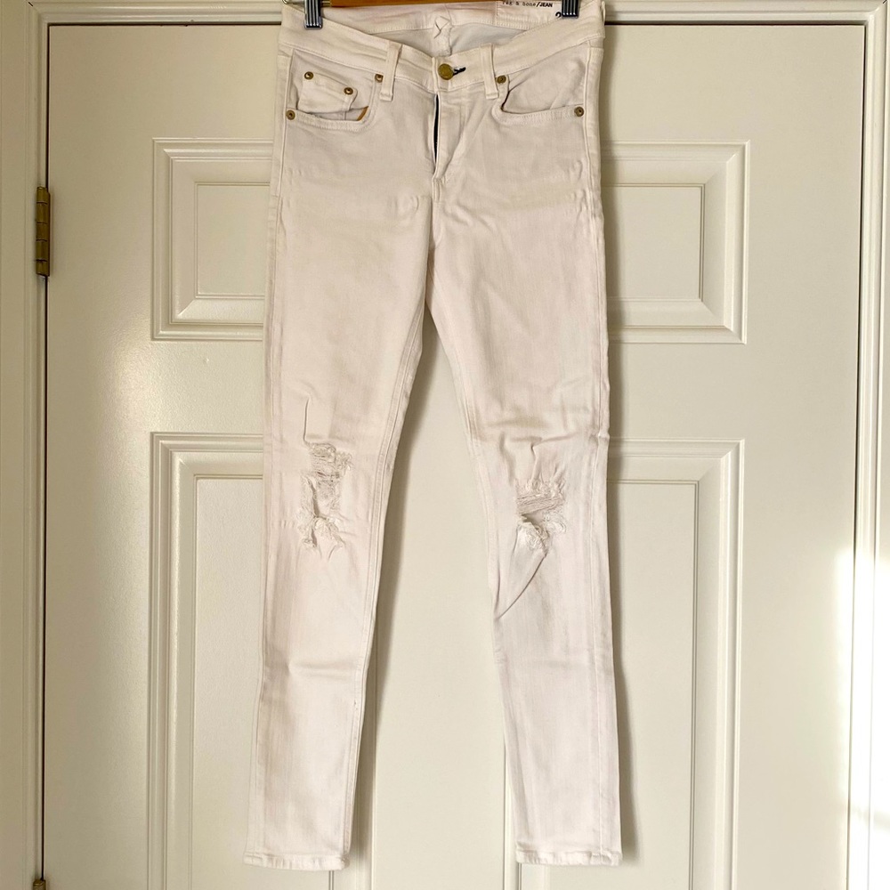 Rag & Bone - White Stretchy Jeans